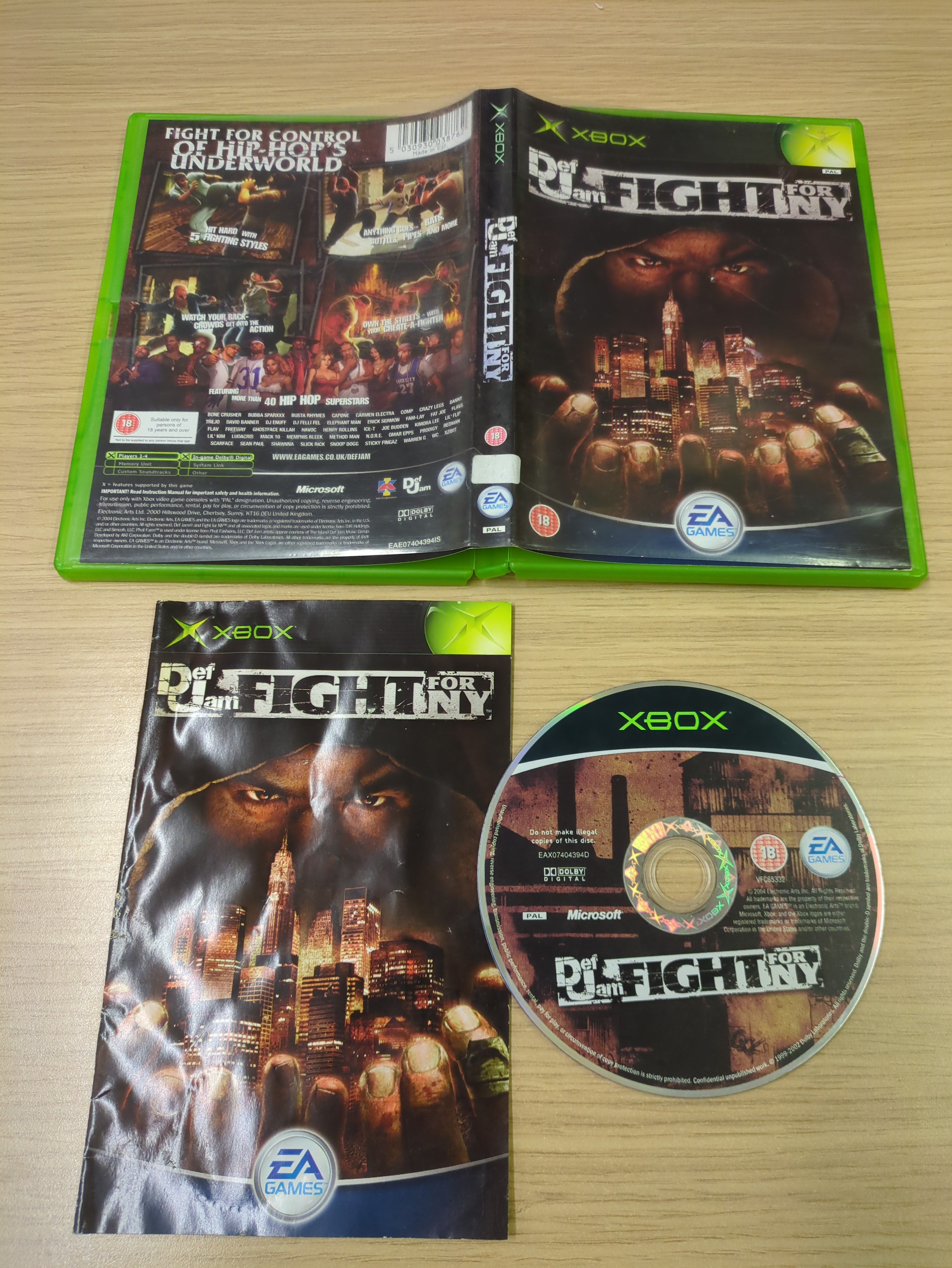 Def Jam Fight for NY original Xbox game Def Jam Fight for NY original Xbox game